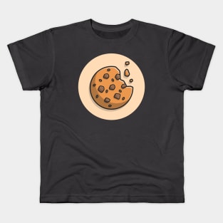 Chocolate Cookies Cartoon Vector Icon Illustration Kids T-Shirt